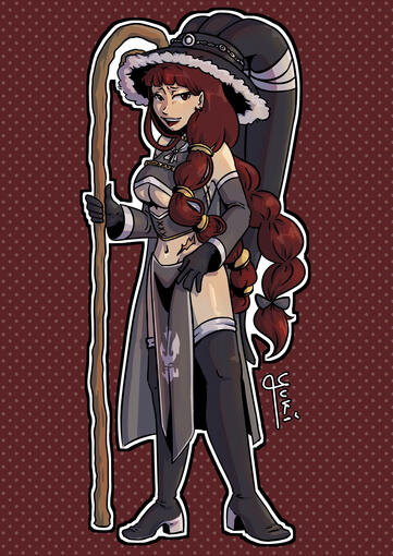 character illustrated is Irene Belserion from Fairy tail